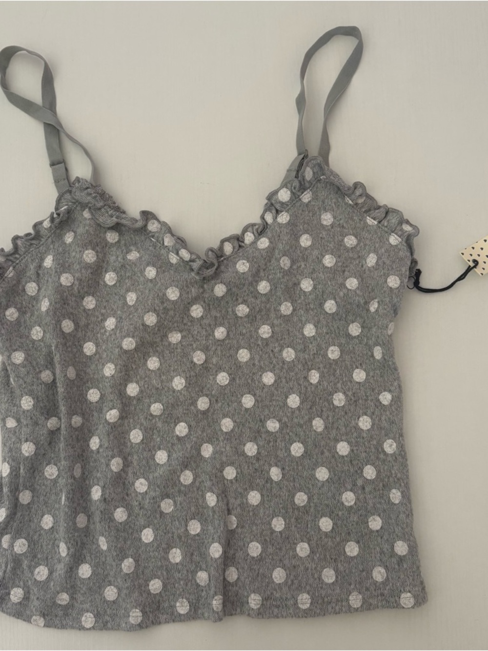 NEW Polka Dot Knit Cami Tank size M